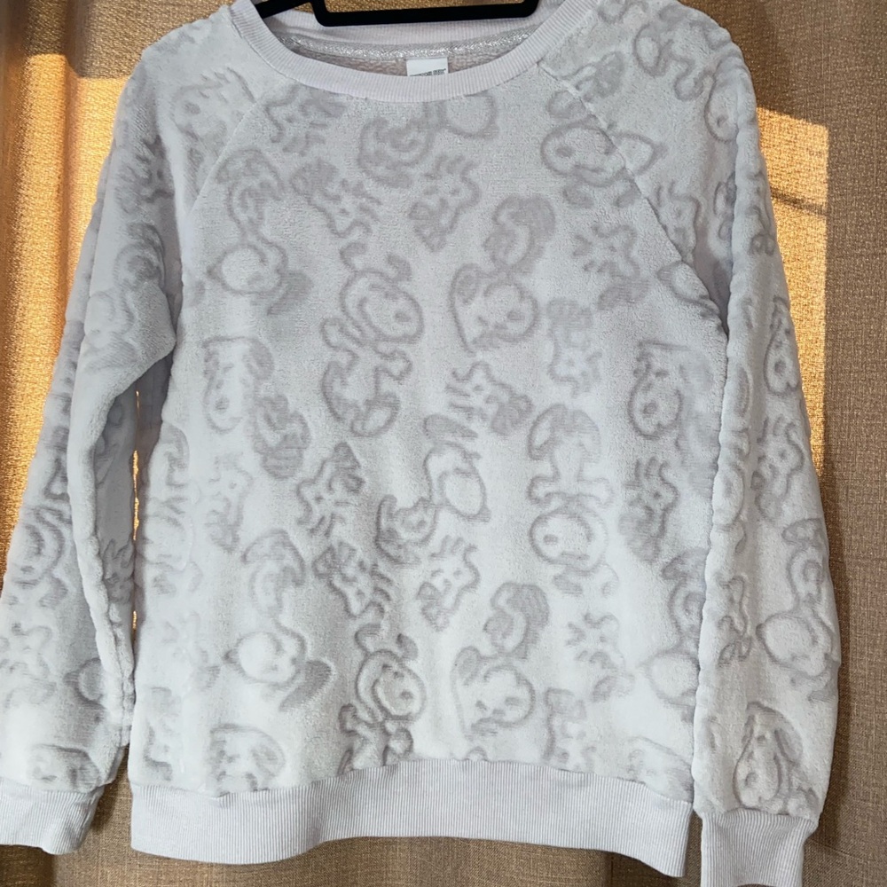 Peanuts White Patterned Women's Sweater
